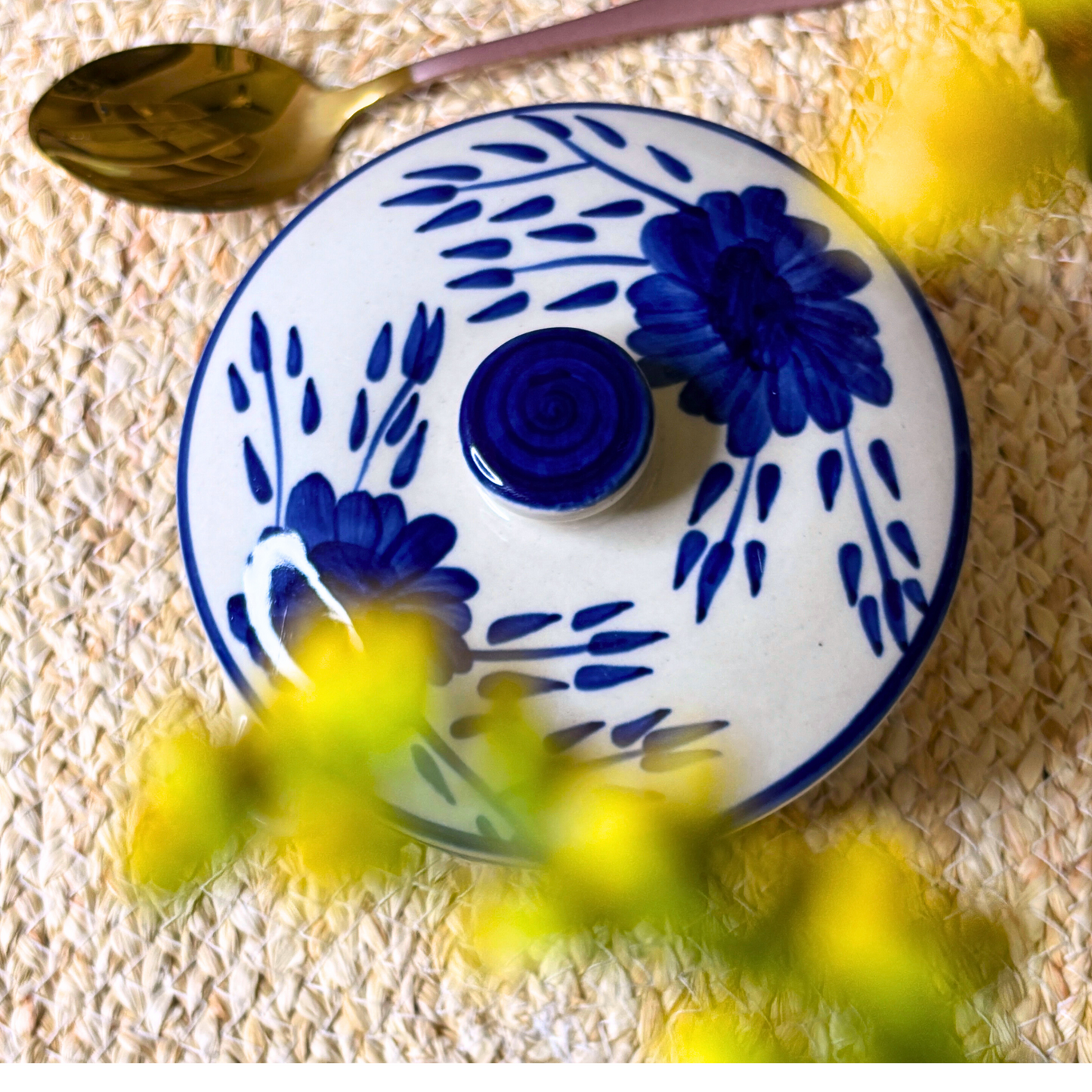 Blue Poppy Donga with Lid/Casserole