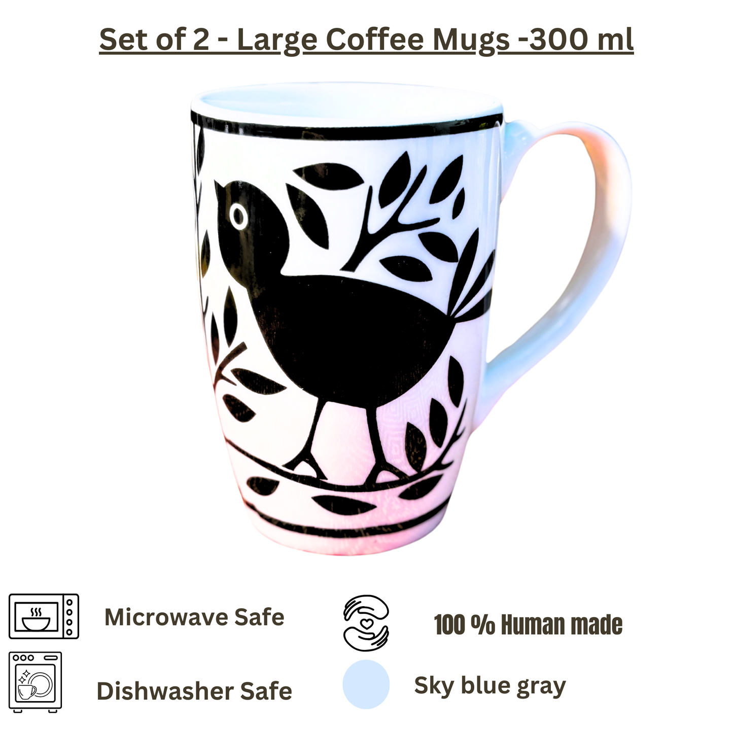 Chidiya Printed Ceramic Coffee Mug