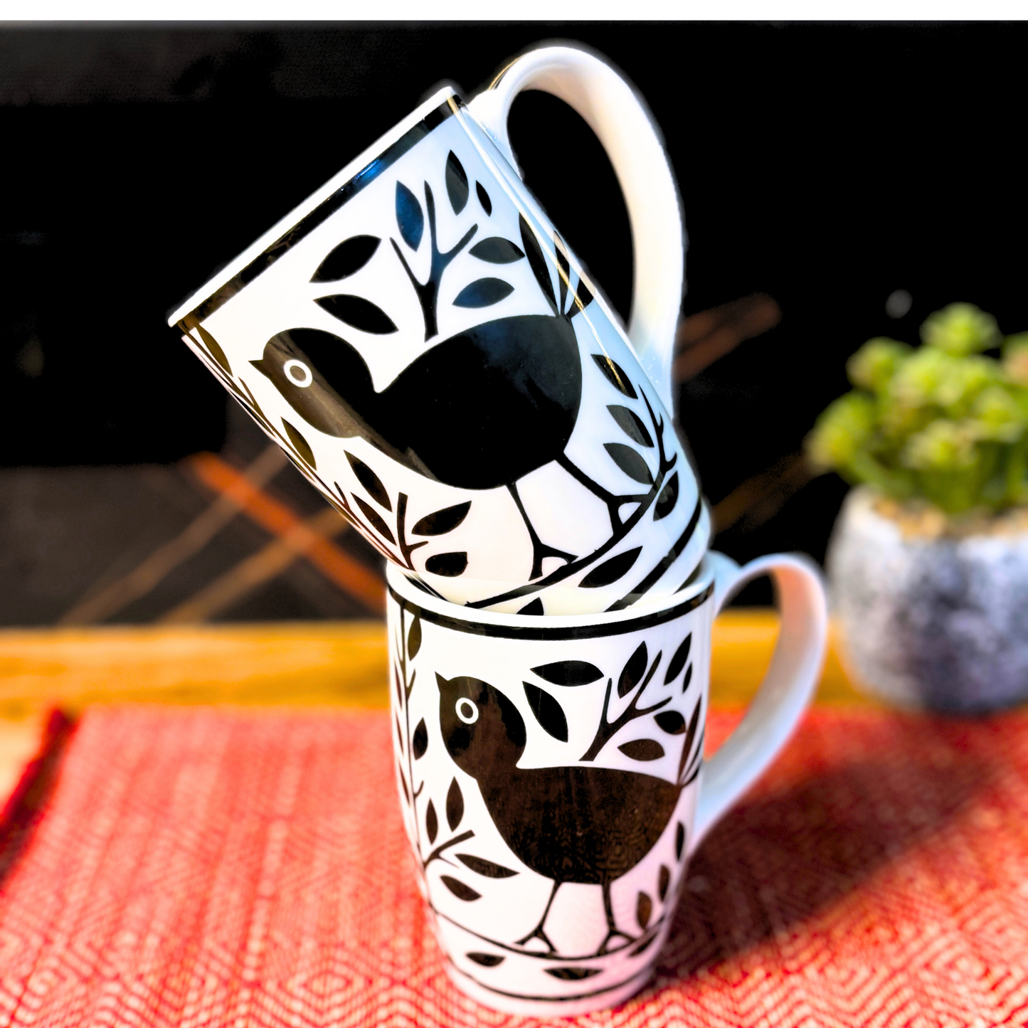 Chidiya Printed Ceramic Coffee Mug
