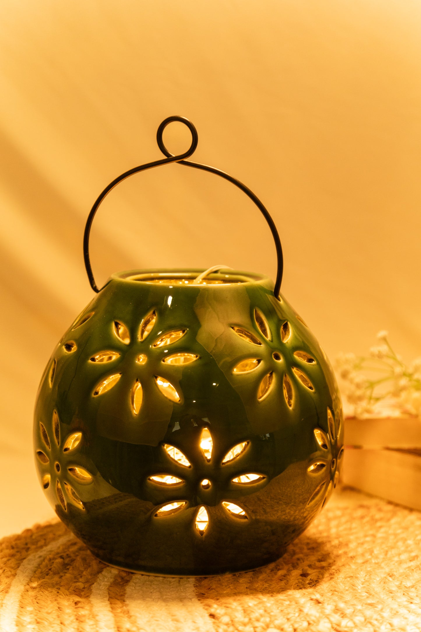Enchanted Glow Ceramic Lantern