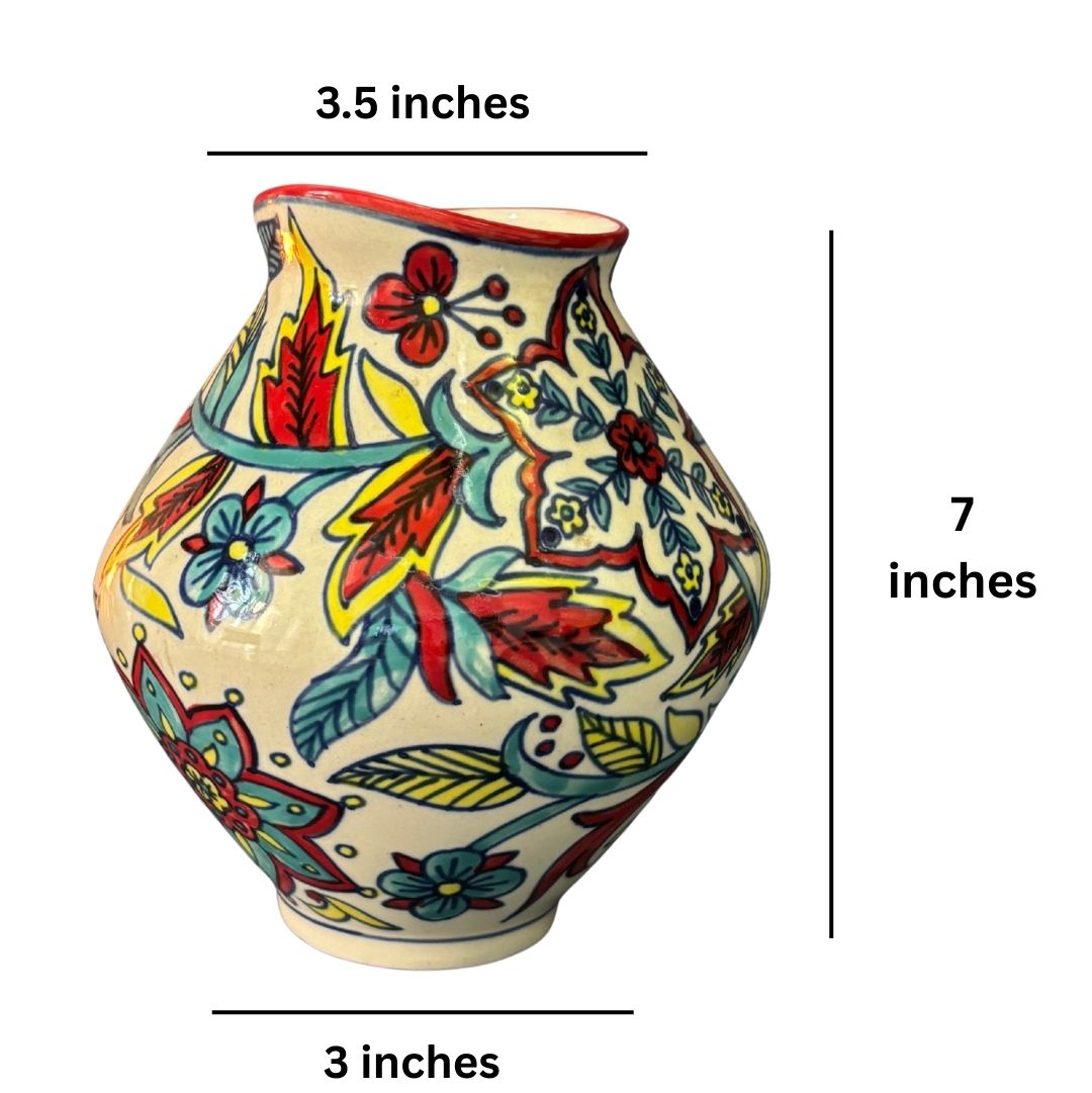 Inayat Mughal Handpainted Vase