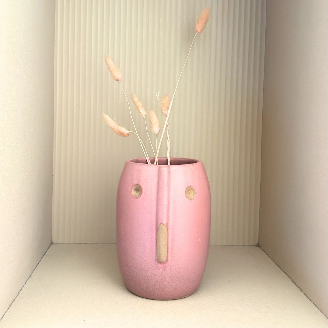 Baskin Ceramic Face Vase - Medium