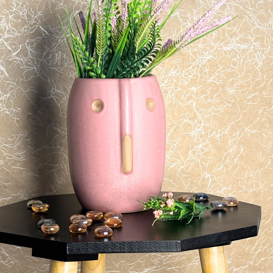 Baskin Ceramic Face Vase - Medium
