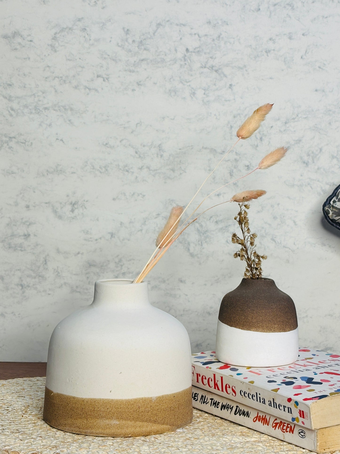 Calm Shore White Vase Set of 2