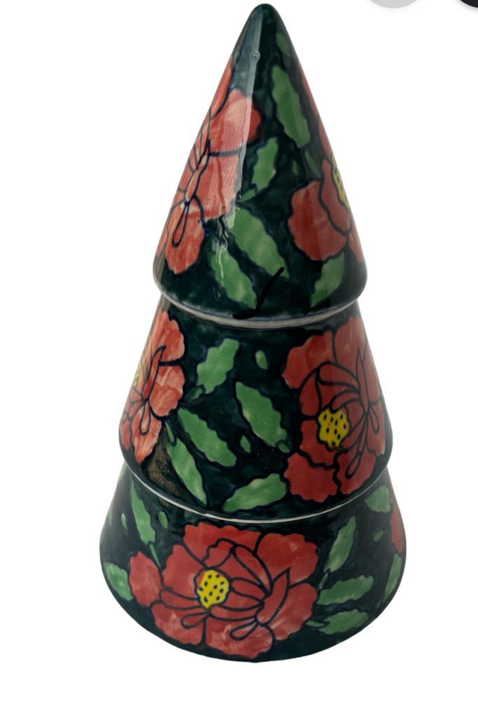 Floral Green Christmas Tree
