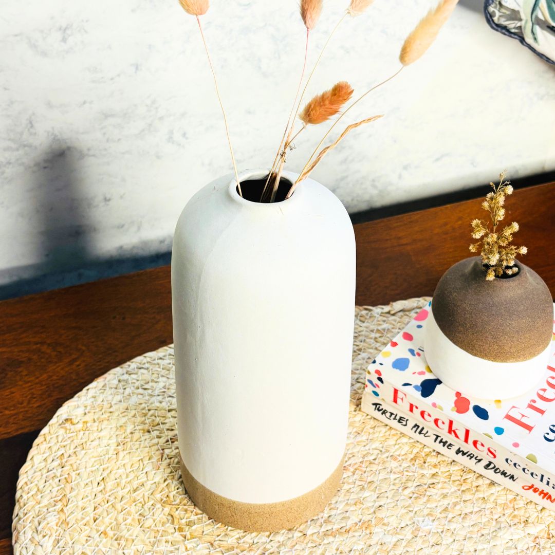 Calm Shore White Vase Set of 2
