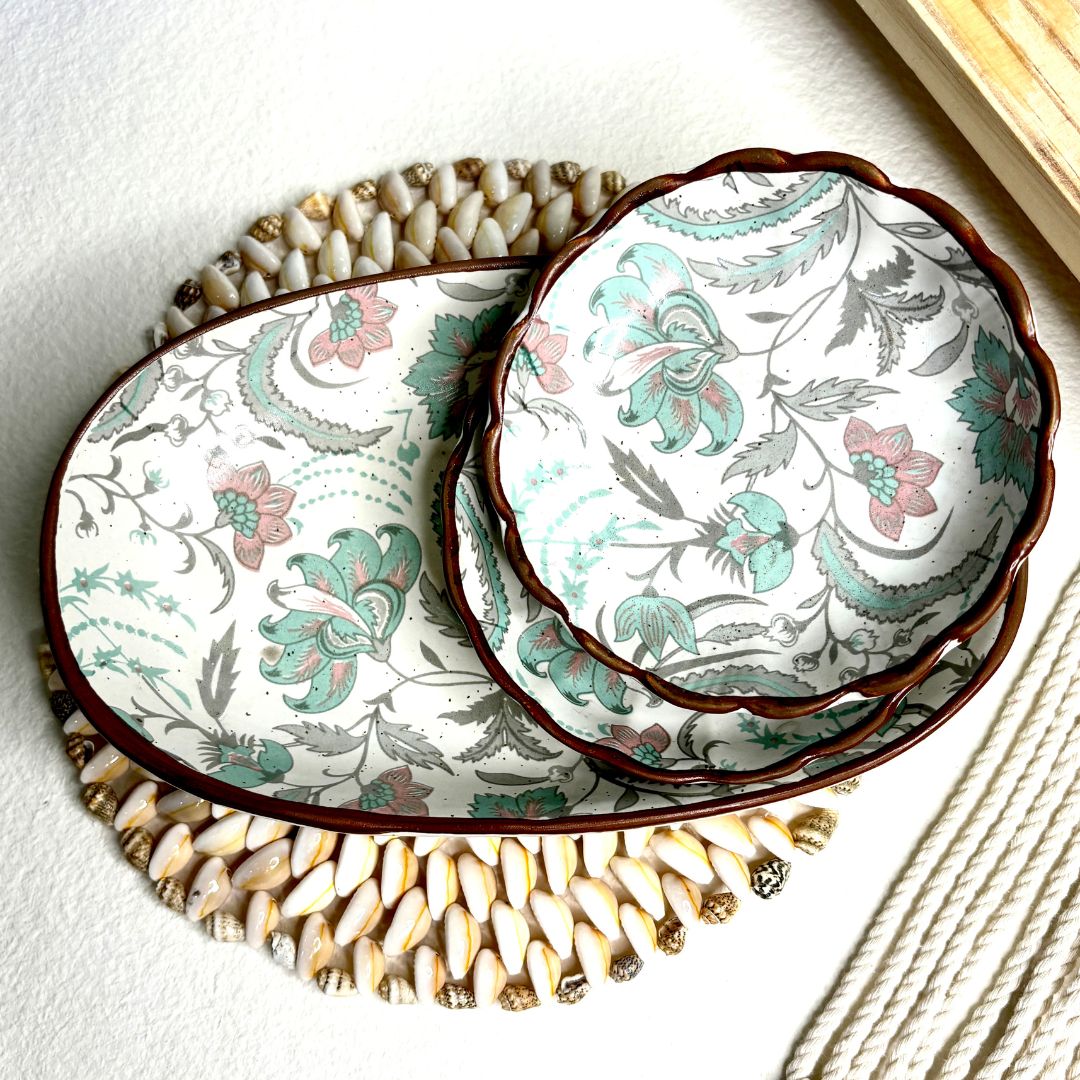 Blooming Grace Platter Set of 3