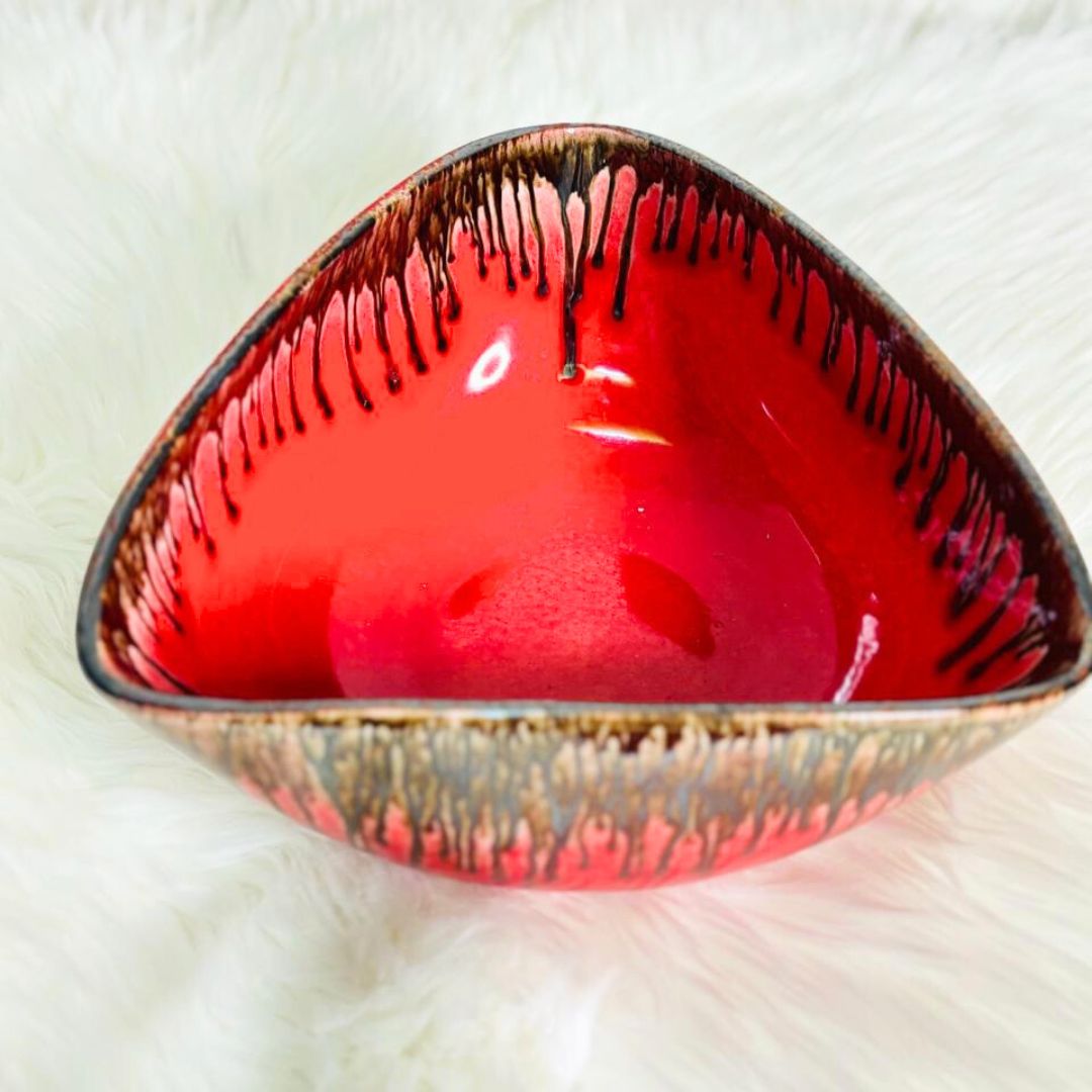 Bella Crimson Serving Bowl | Red Ceramic Bowl