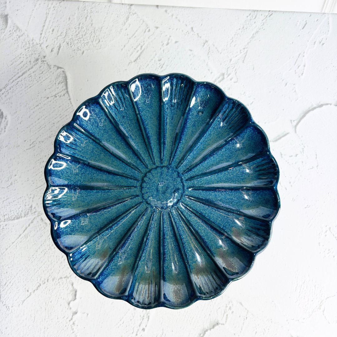 Blue Velvet Ceramic Cake Stand