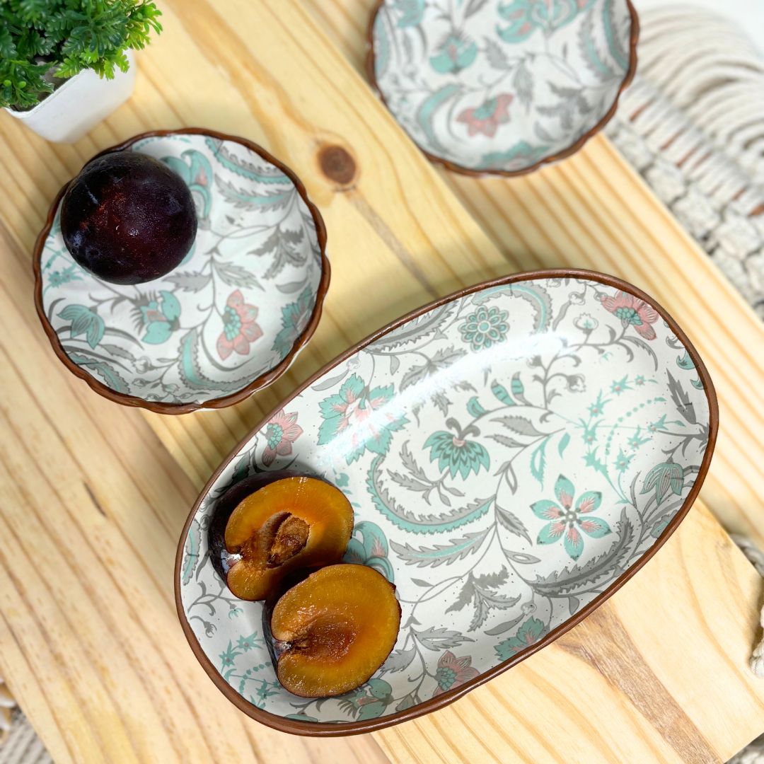 Blooming Grace Platter Set of 3