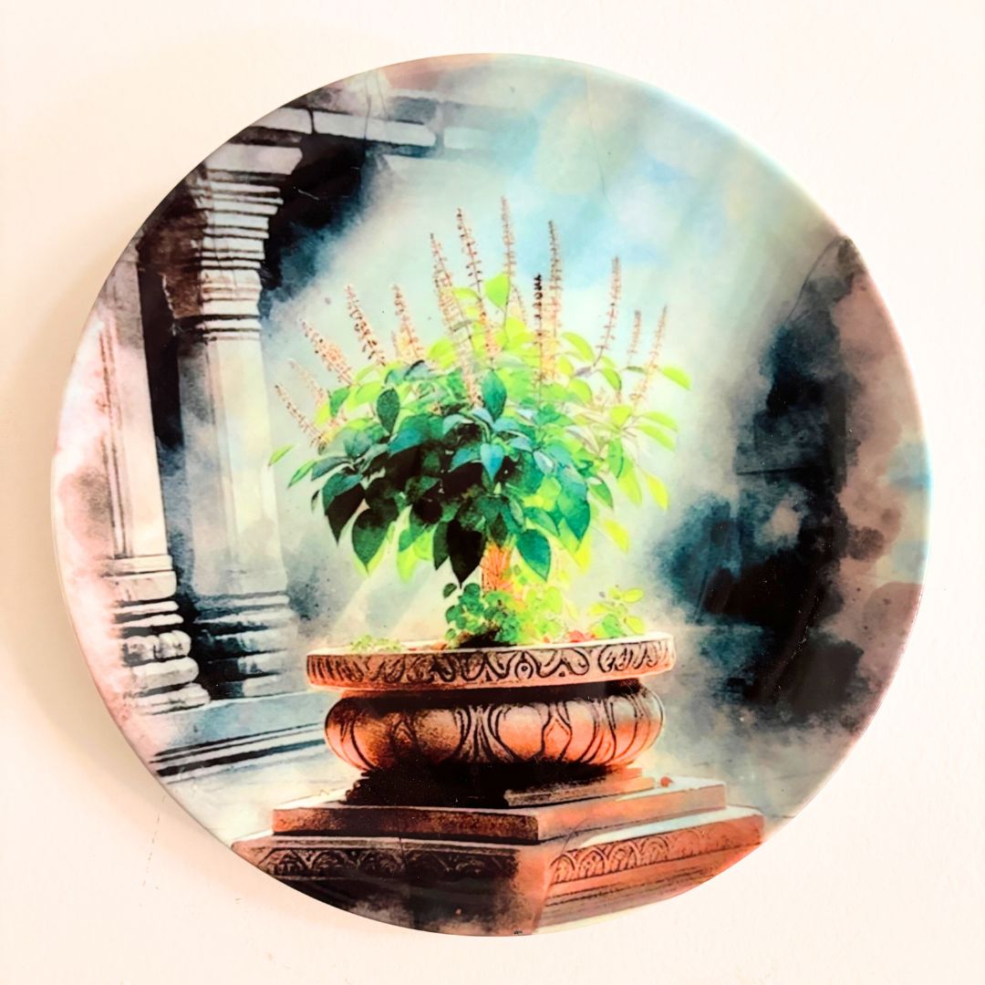 Tulsi Wall Plate