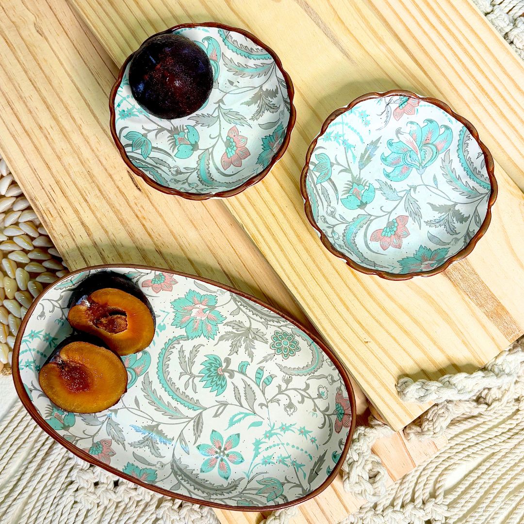 Blooming Grace Platter Set of 3