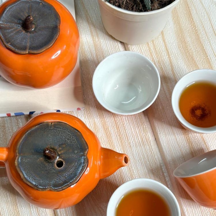 Vibrant Harmony Ceramic Tea Cup Set