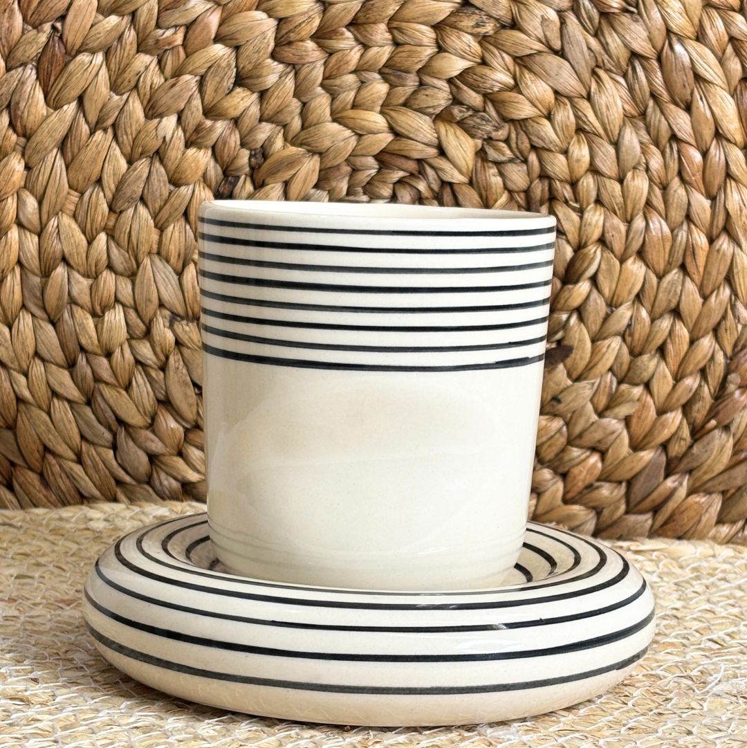 Ceramic Mug with Saucer