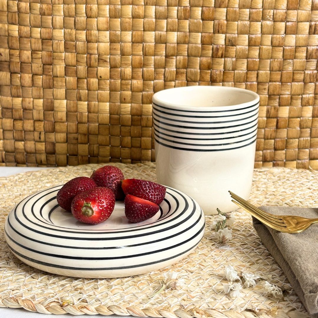 Ceramic Mug with Saucer 2