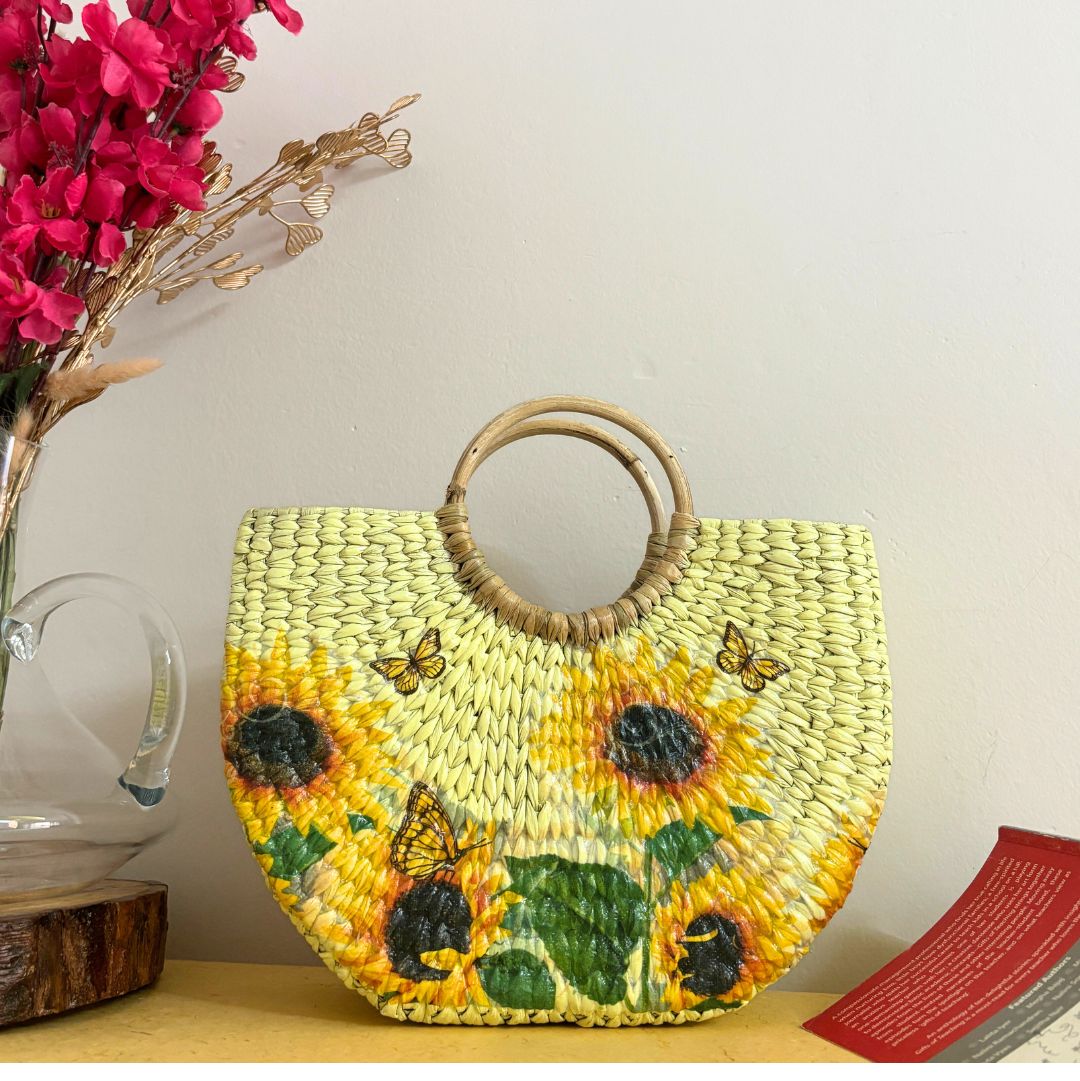 Pista Weaver Kauna Bag / Vase - with love from Nagaland