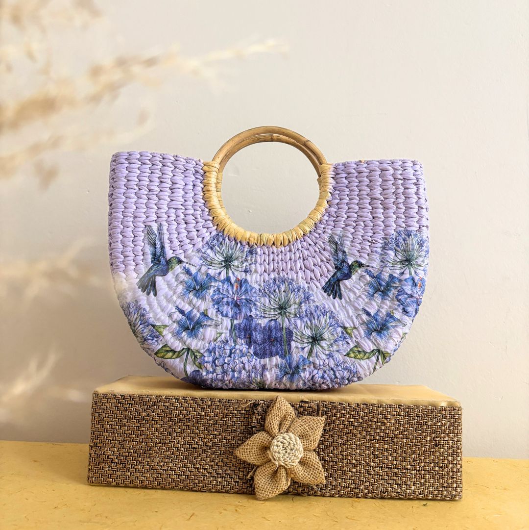 Purple Weaver Kauna Basket
