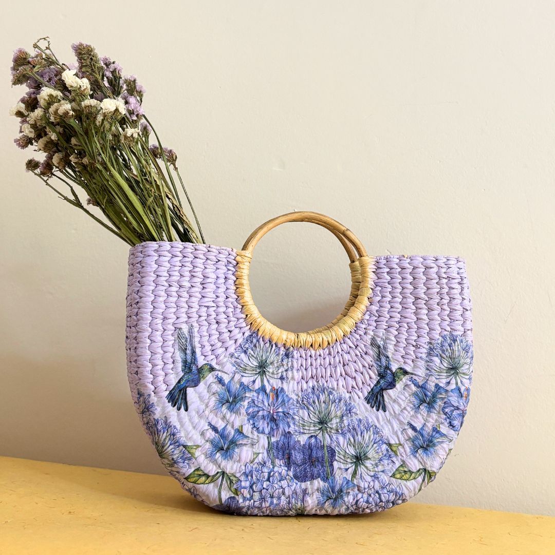 Purple Weaver Kauna Basket