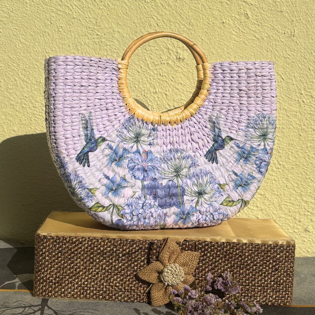 Purple Weaver Kauna Basket