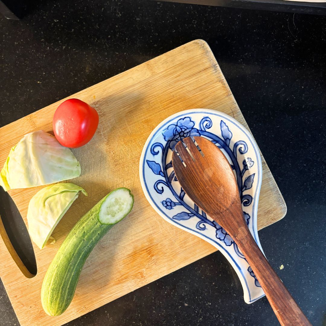 Essentials - Flora white Spoon Rest