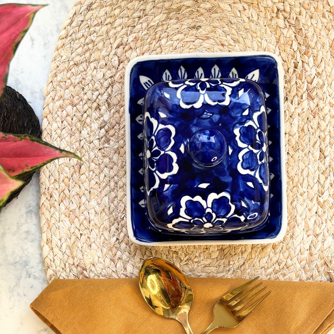Utterly Handpainted Butter Dish