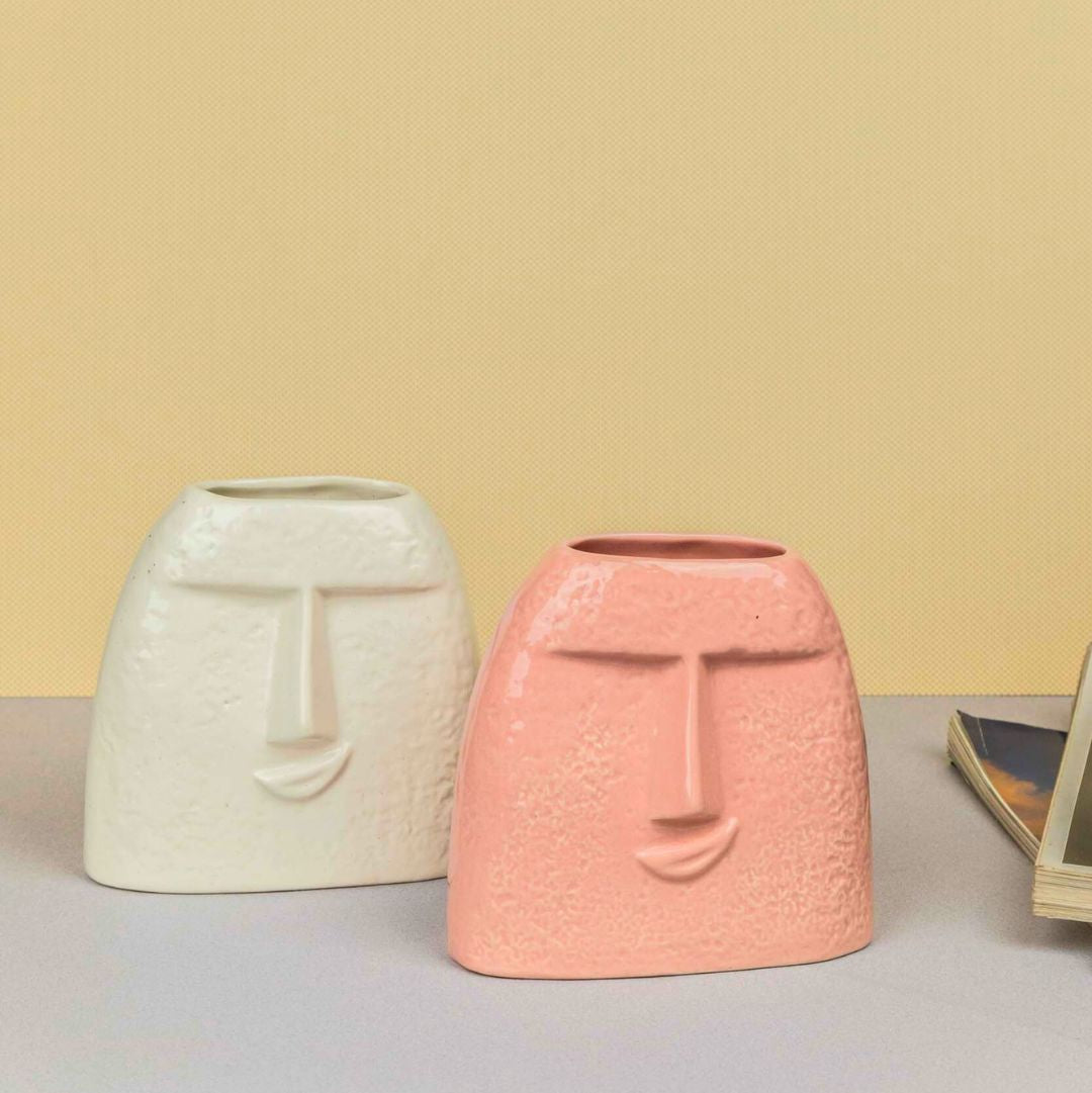 Smirk Pink Ceramic Vase