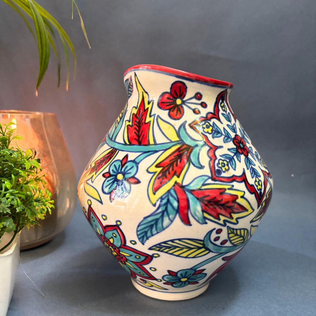Inayat Mughal Handprinted Vase