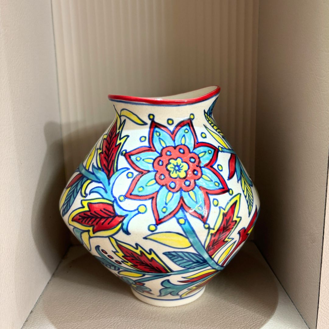 Inayat Mughal Handprinted Vase