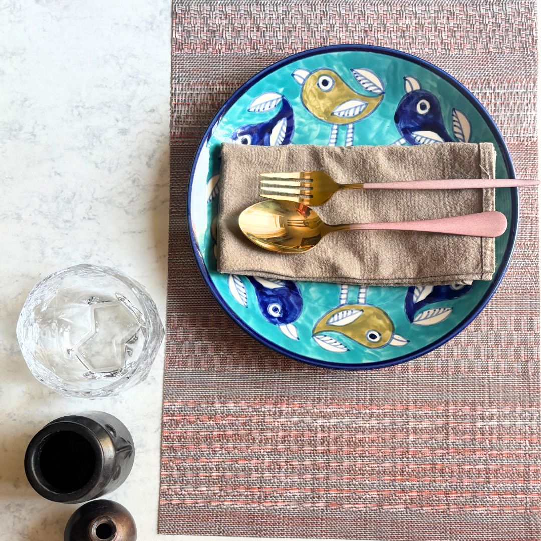 Chidiya Udd Handprinted Dinner Plate Set of 2