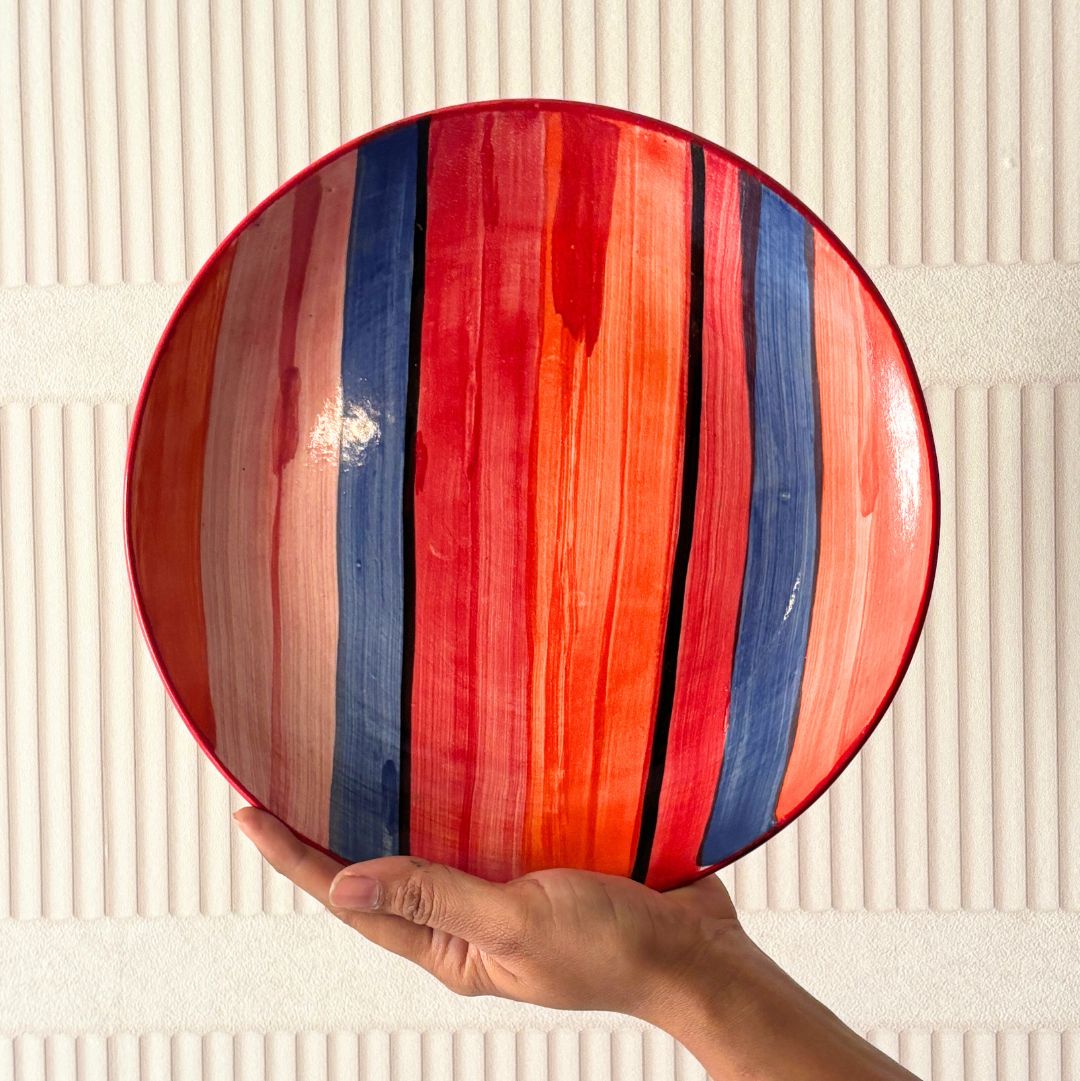 Sundowner Dinner Handpainted Plate set of 2