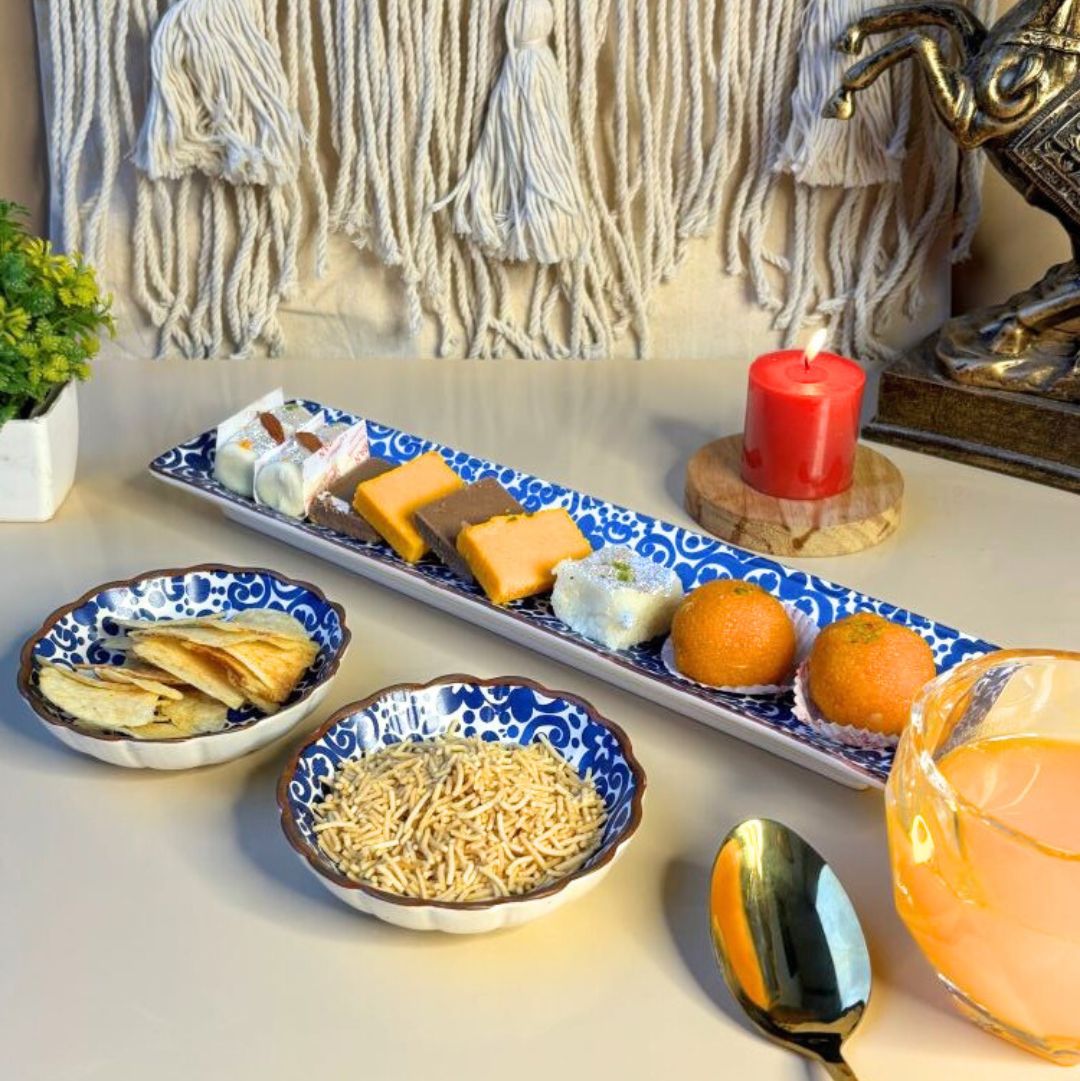 Royal Blue Banquet Serving Set