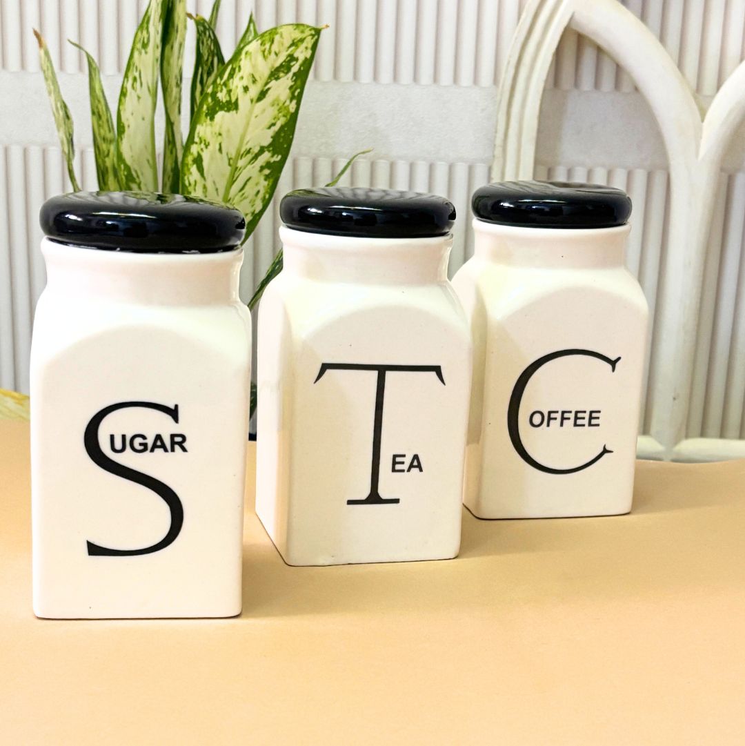 Minimalist Tea Sugar Coffee Jar