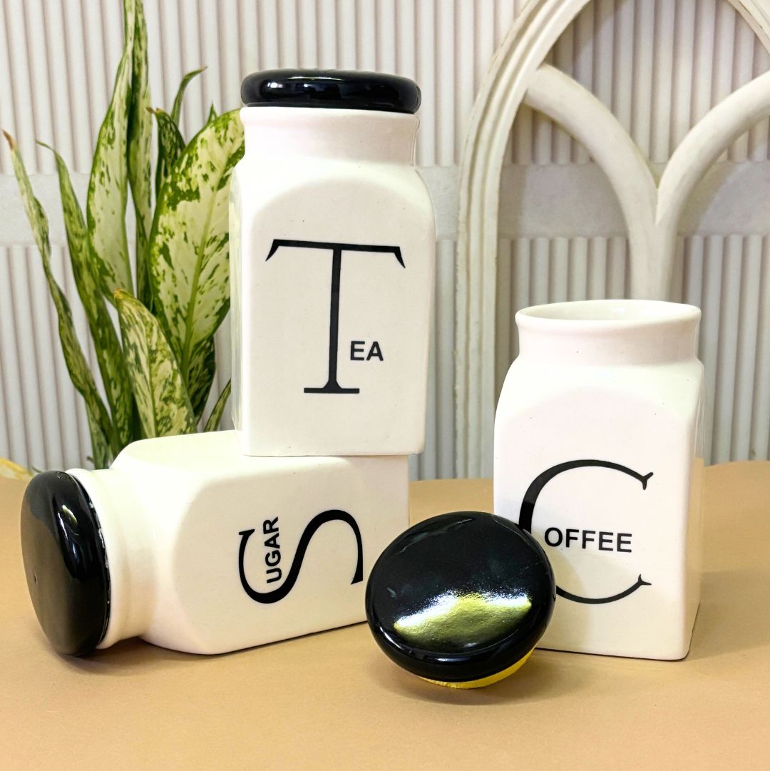 Minimalist Tea Sugar Coffee Jar