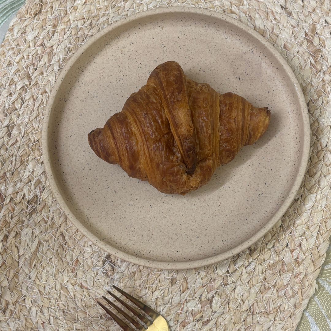 Beige Matt Snack Ceramic Plate