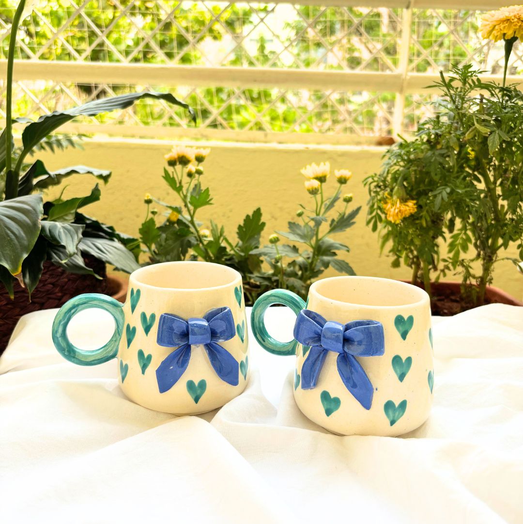 Ribbon Ceramic Coffee-Tea Mug
