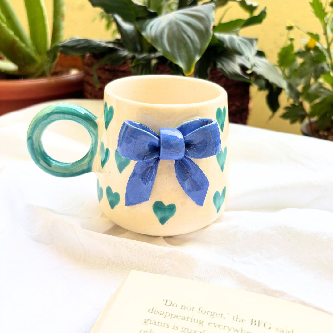 Ribbon Ceramic Coffee-Tea Mug
