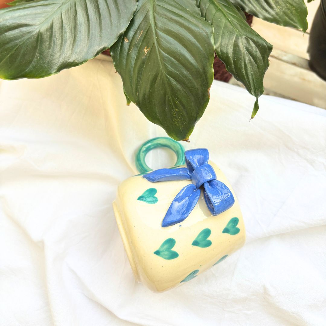Ribbon Ceramic Coffee-Tea Mug