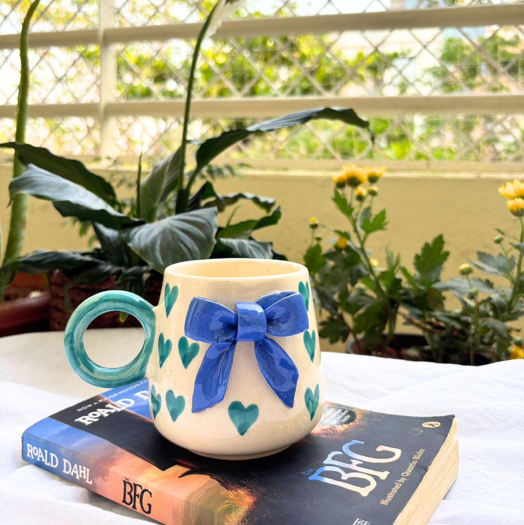 Ribbon Ceramic Coffee-Tea Mug