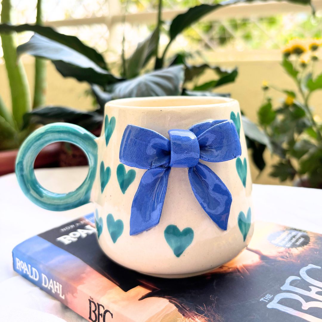 Ribbon Ceramic Coffee-Tea Mug