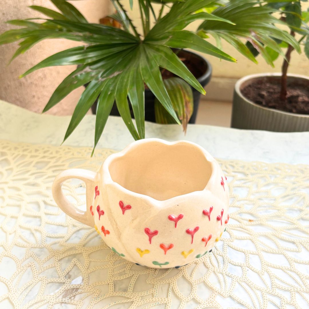 Lotus Heart Coffee Mug Set of 2