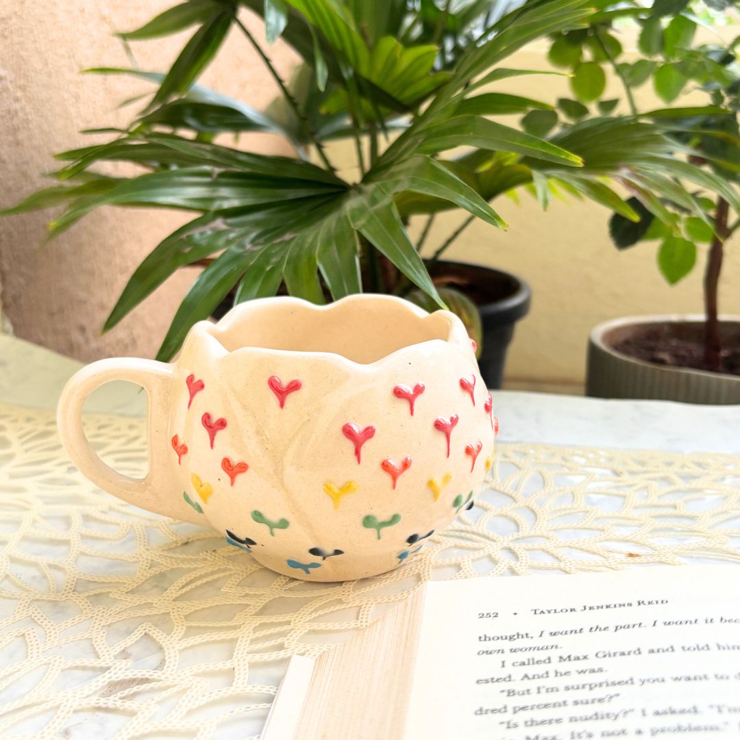 Lotus Heart Coffee Mug Set of 2