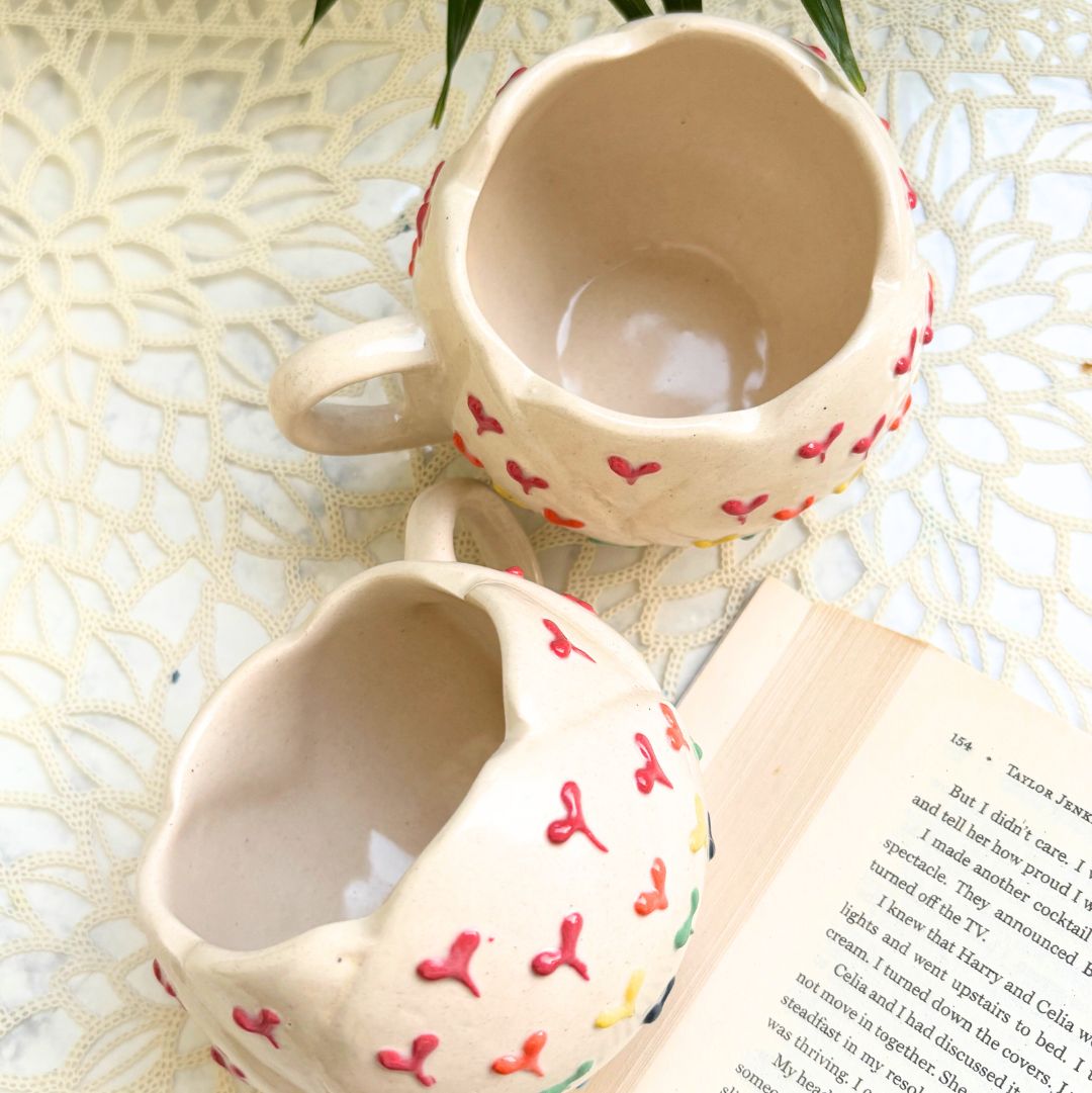 Lotus Heart Coffee Mug Set of 2