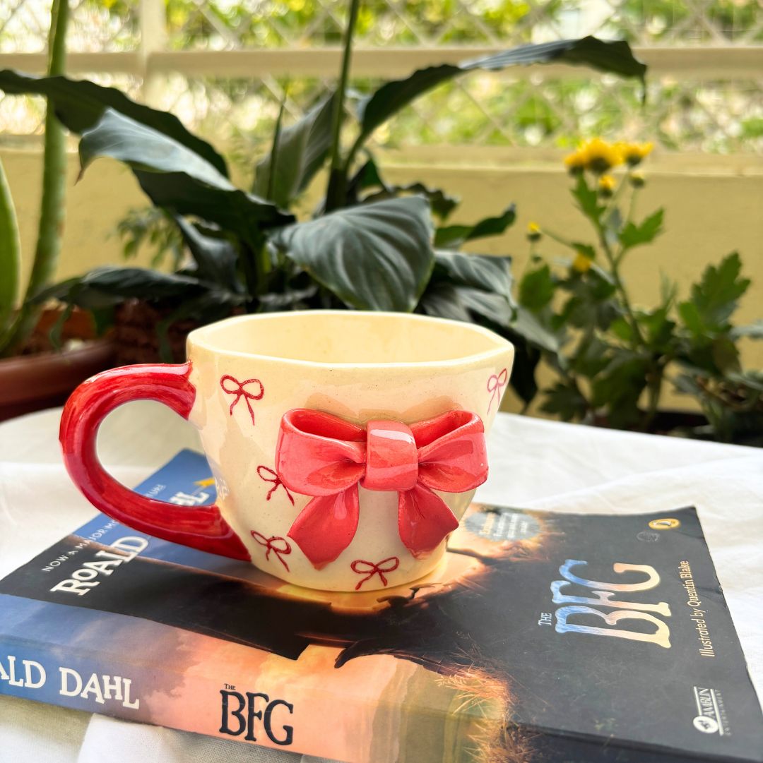 Red Bow Tea-Coffee Mug | Ceramic Mug