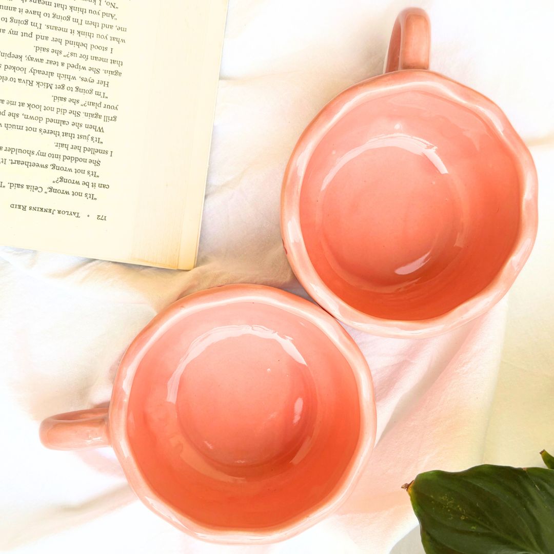 Rosy Pink Ceramic Soup Cup