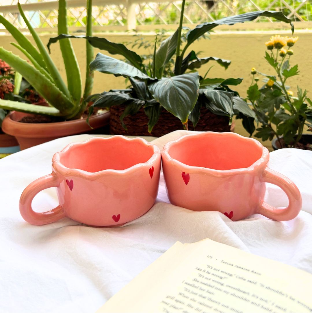 Rosy Pink Ceramic Soup Cup