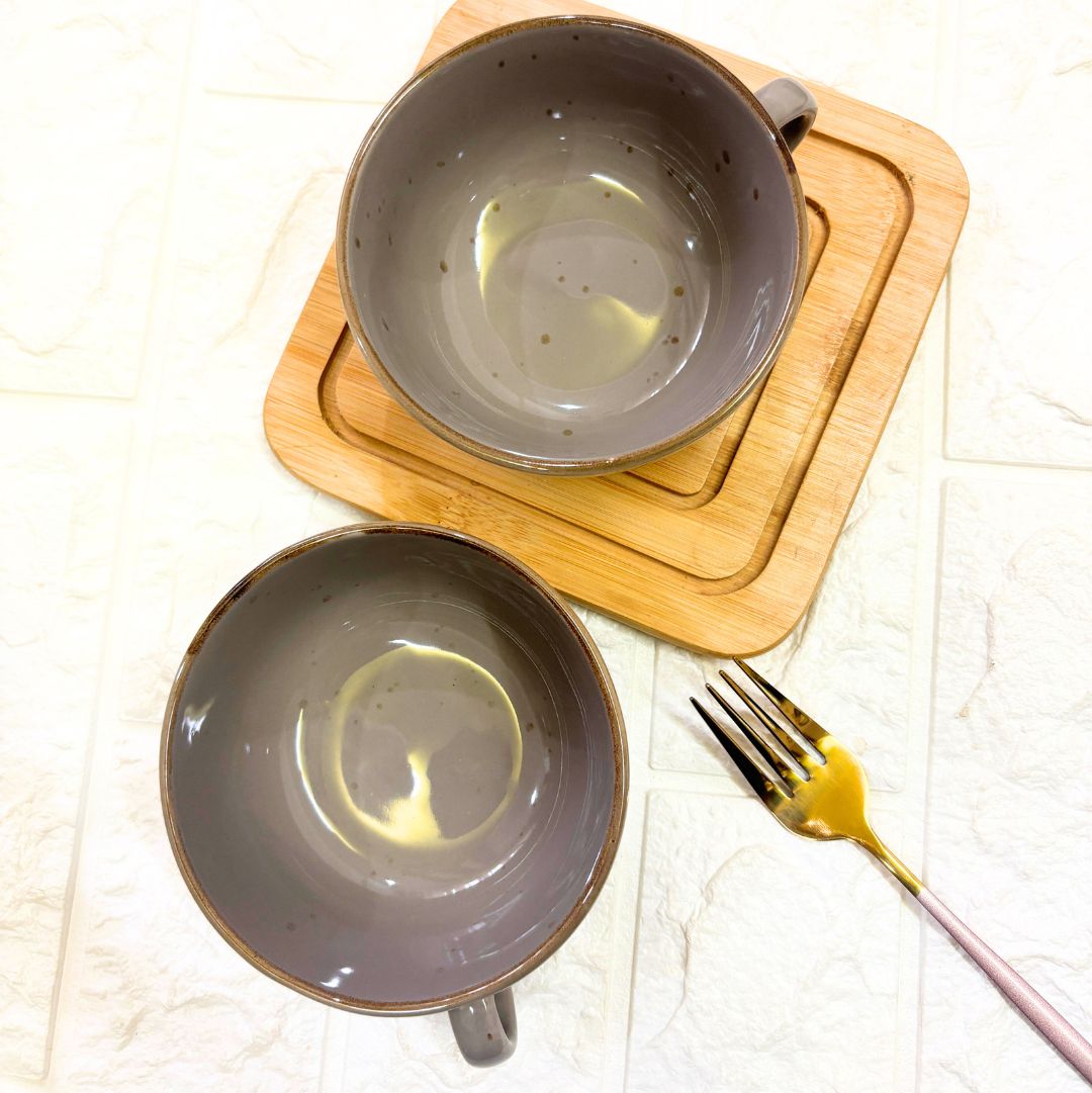 Grey Ceramic Cappuccino Cup