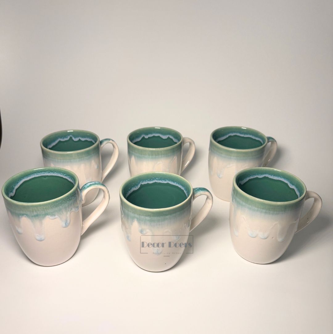 Vanila Sip Tea Cup Set of 6 – Modern, Durable & Premium