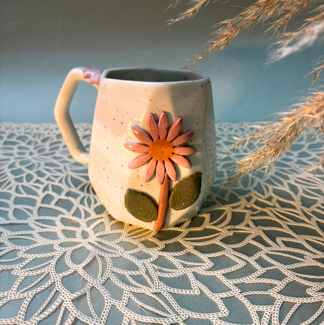 Creamy White Ceramic Coffee Cup 2