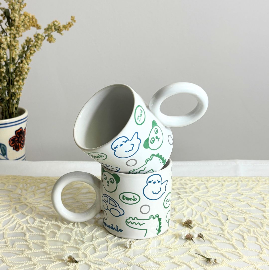 Whimsy Doodle Milk Mug