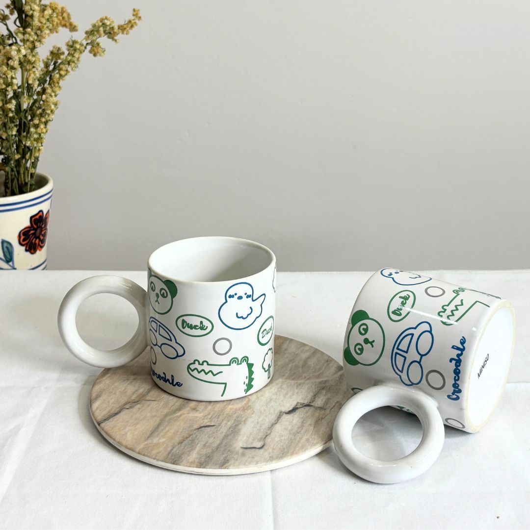 Whimsy Doodle Milk Mug